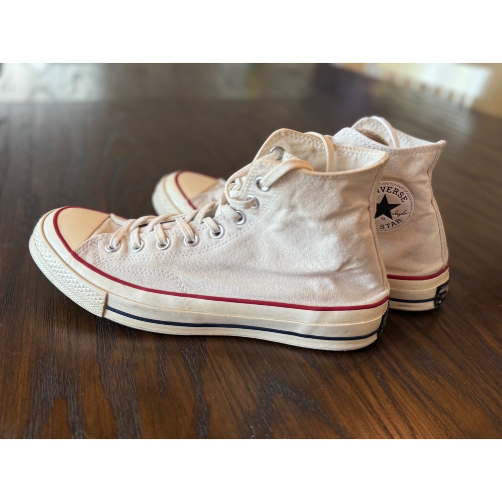 Converse Chuck 70 High Top Mens 9 Womens 11 Parchment Good Canvas Sneakers